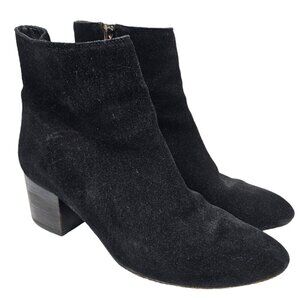 Thursday Boot Company | Everyday Paloma Black Suede Stacked Block Heel Boot 8.5